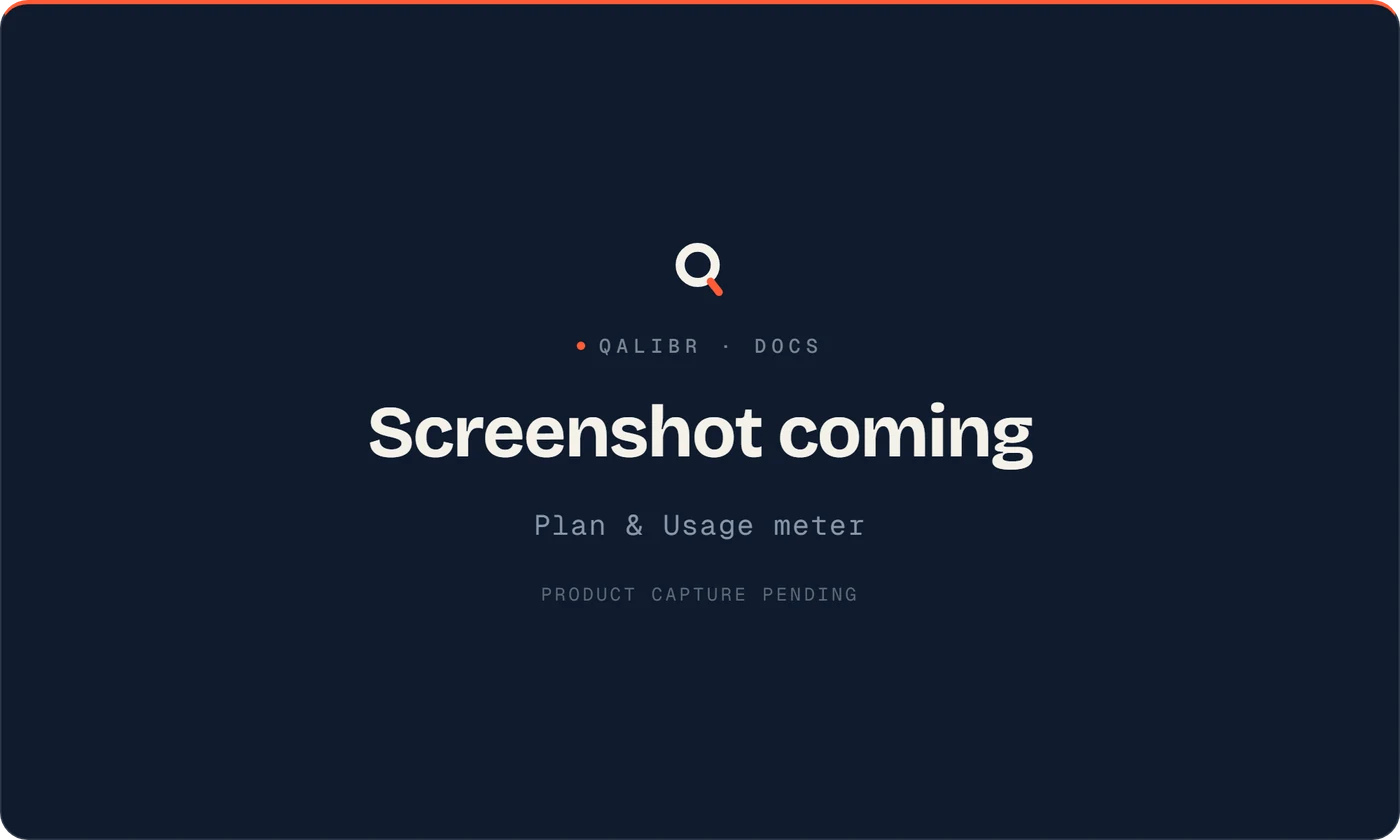 Placeholder — a screenshot of the Plan & Usage meter will be added here.