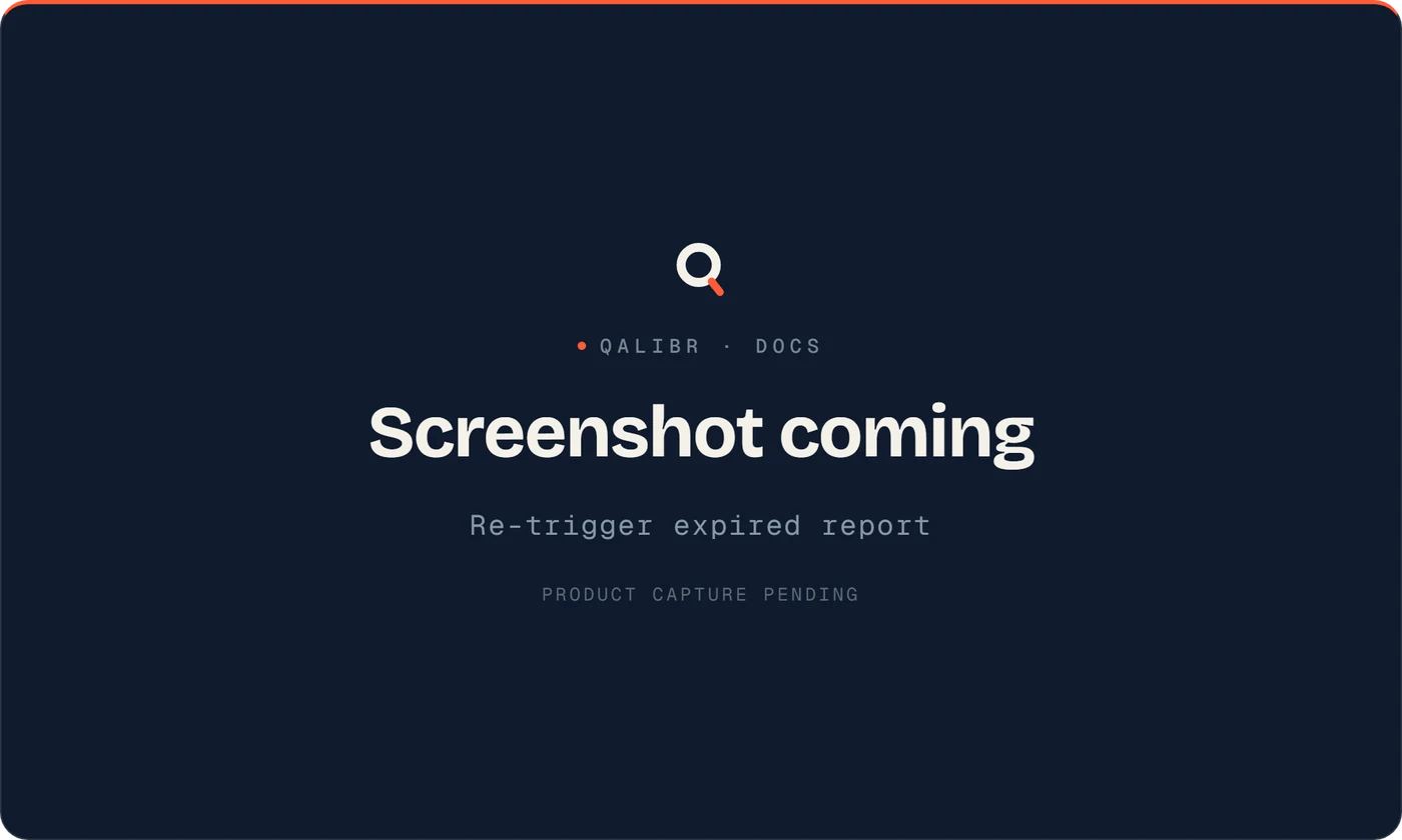 Placeholder — a screenshot of an Expired report and its Re-trigger action will be added here.